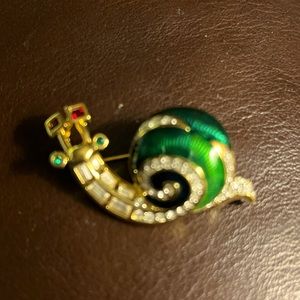 Vintage Swarovski snail pin/brooch